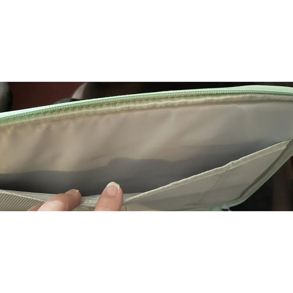 Tablet Protective Sleeve Case Mint Green New 10x13,5 inches Inside Pockets